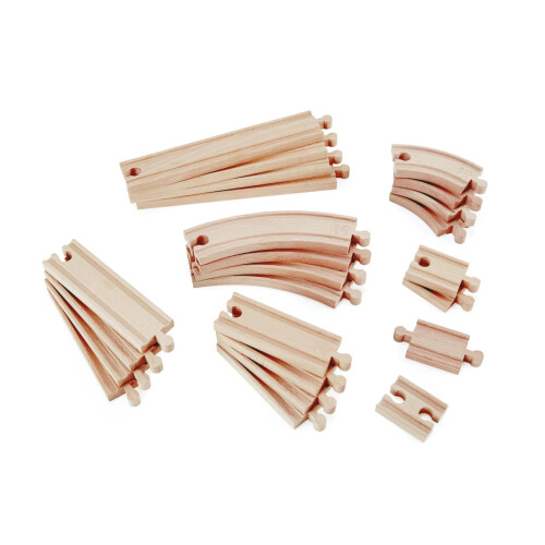Pack de Expansión Ferroviaria - HAPE - E3707 - Madera Maciza - Multicolor