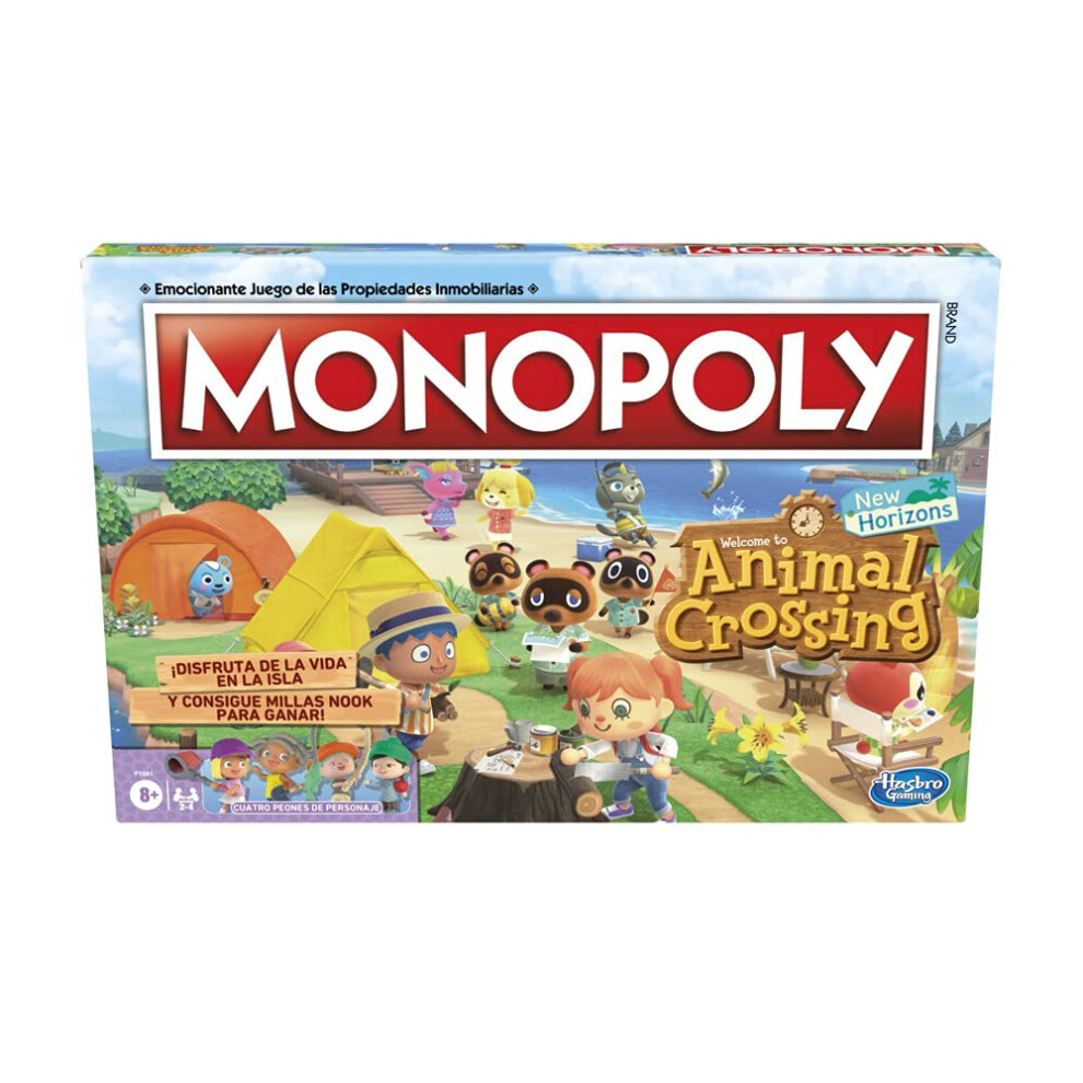 Hasbro Gaming Board Game Monopoly: Animal Crossing New Horizons - 8 Ye