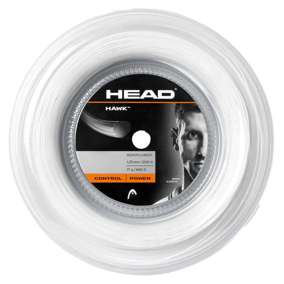 HEAD Hawk Tennis Racket String 660 ' Reel - 16 Gauge Monofilament Racq