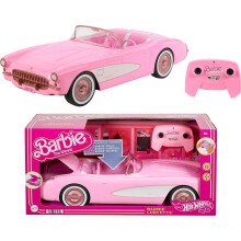 Hot Wheels RC Barbie Corvette Battery-Operated Remote-Control Toy Car