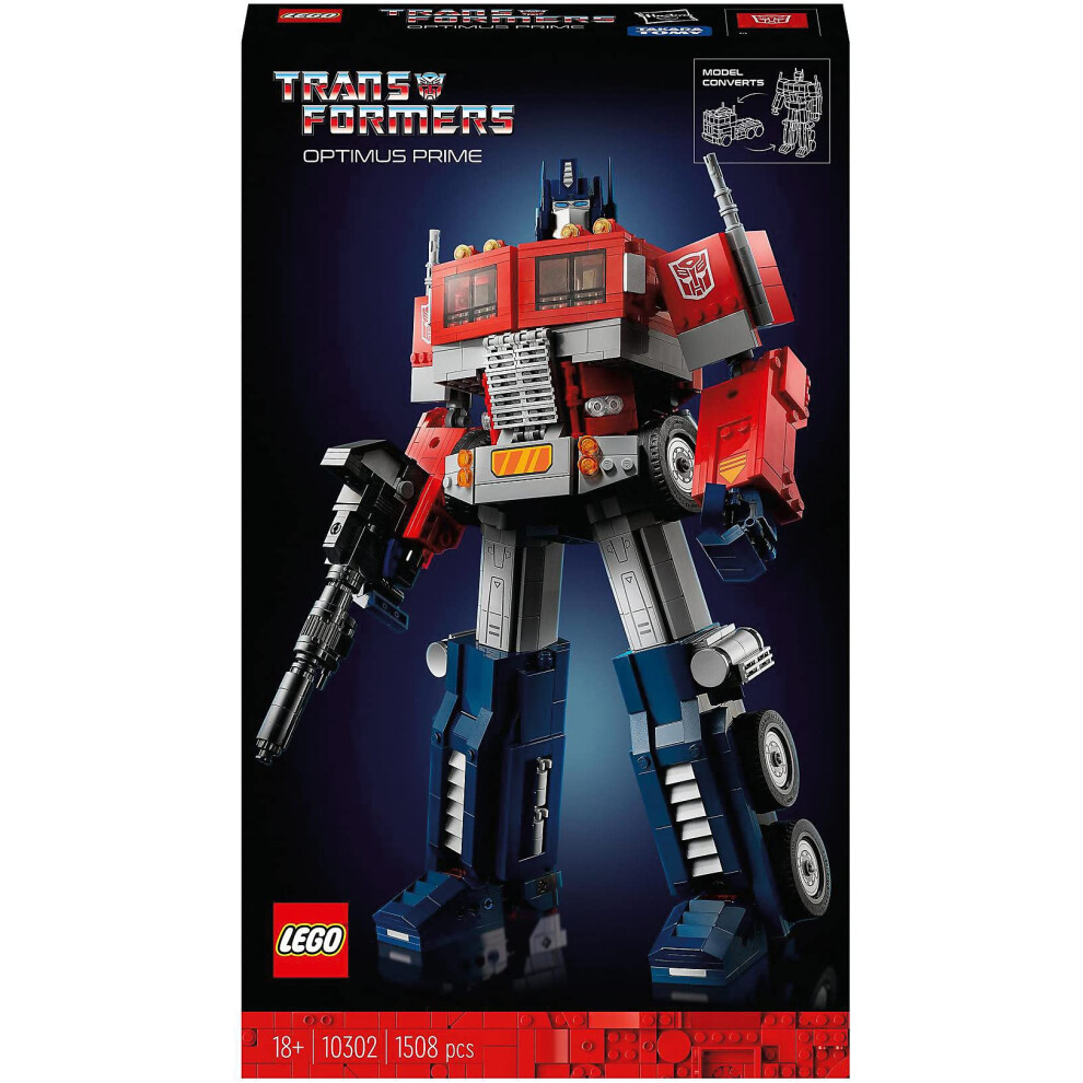 LEGO Transformers Optimus Prime 10302 Creative Building Kit for Adults