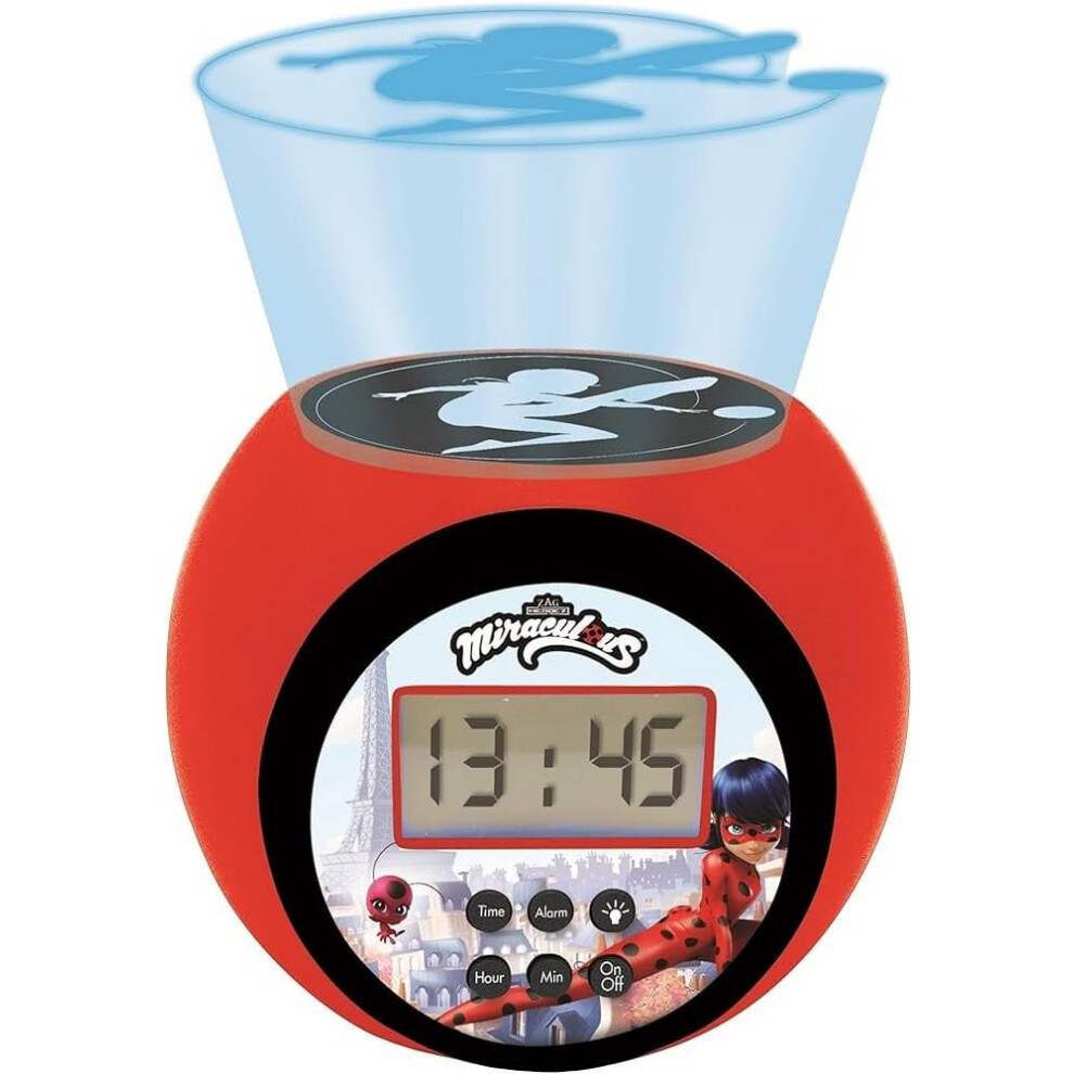 Miraculous Projector Alarm Clock With Snooze Function And A Lexibook