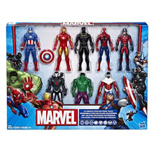Marvel Avengers Action Figures - Iron Man Hulk Black Panther Captai