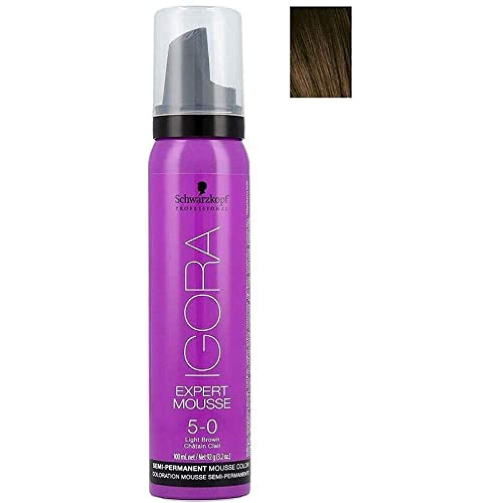 Schwarzkopf Professional Igora Expert Mousse  5-0  Light Brown  Semi-p