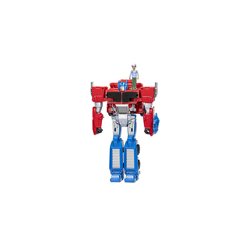 Transformers Toys EarthSpark Spin Changer Optimus Prime 8-Inch Action