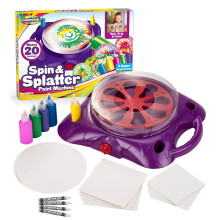 Creative Kids Spin & Paint Art Kit - Spinning Art Machine + Flexible S