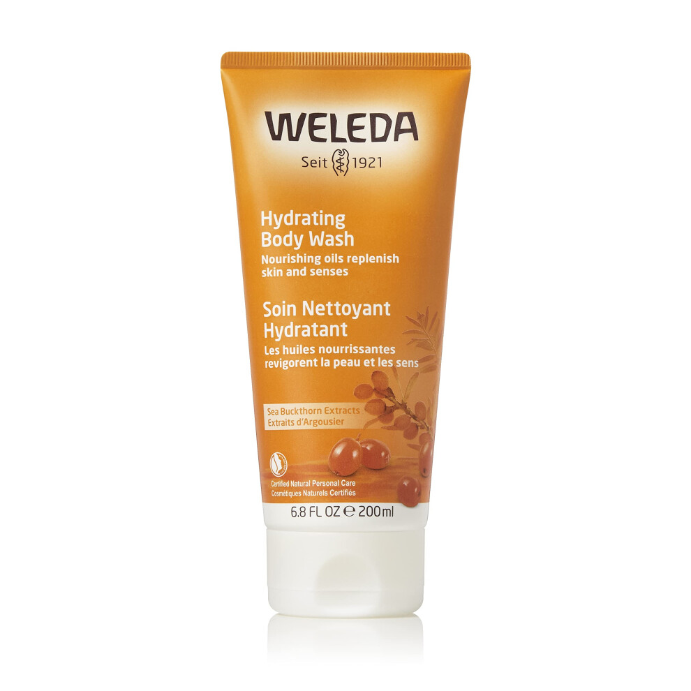 Weleda Hydrating Sea Buckthorn Body Wash  6.8 Fluid Ounce  Gentle Plan