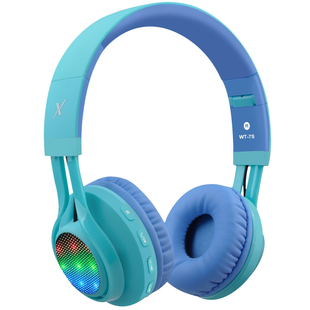 Photos - Headphones Riwbox WT-7S Kids Bluetooth LED Light Up Wireless Foldable