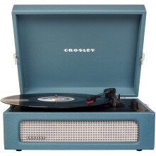 Crosley CR8017B-WB Voyager Vintage Portable Vinyl Record Player Turnta - Refurbished