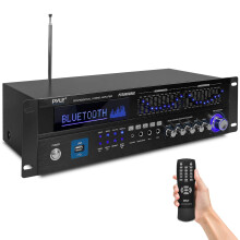 Pyle 6-Channel Bluetooth Hybrid Home Amplifier - 2000W Audio Rack Moun
