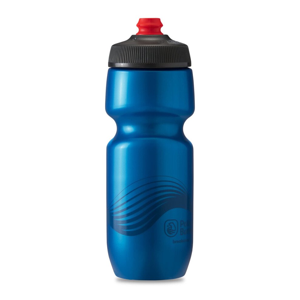 Polar Bottle - Breakaway - 24oz Wave  Deep Blue & Charcoal - Insulated