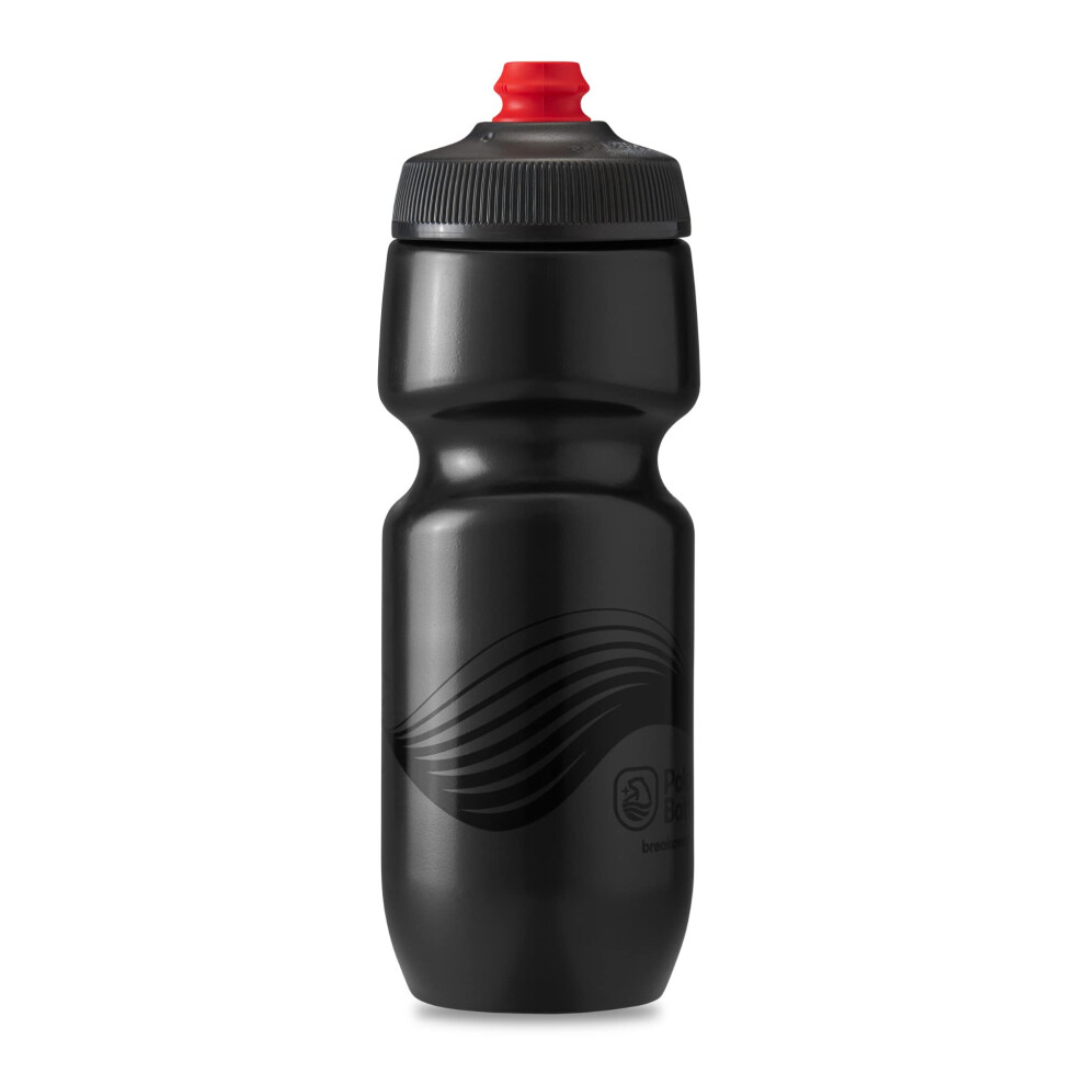 Polar Bottle - Breakaway - 24oz Wave  Charcoal & Black - Insulated Wat