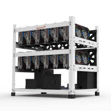 AAAwave Sluice V2 12GPU Stapelbares Mining Rig Gehäuse für Kryptowährungen (Weiß)