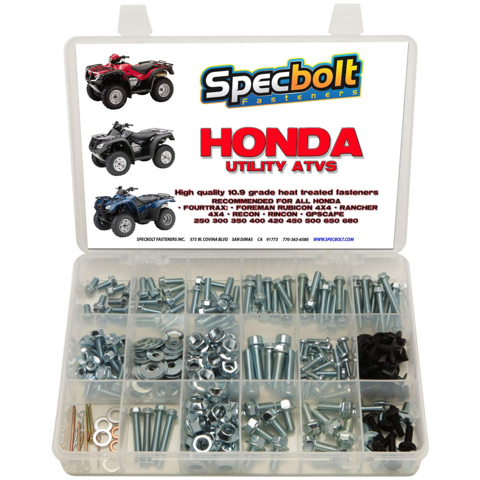 250pc Specbolt Fasteners Brand Bolt Kit for Maintenance & Restoration