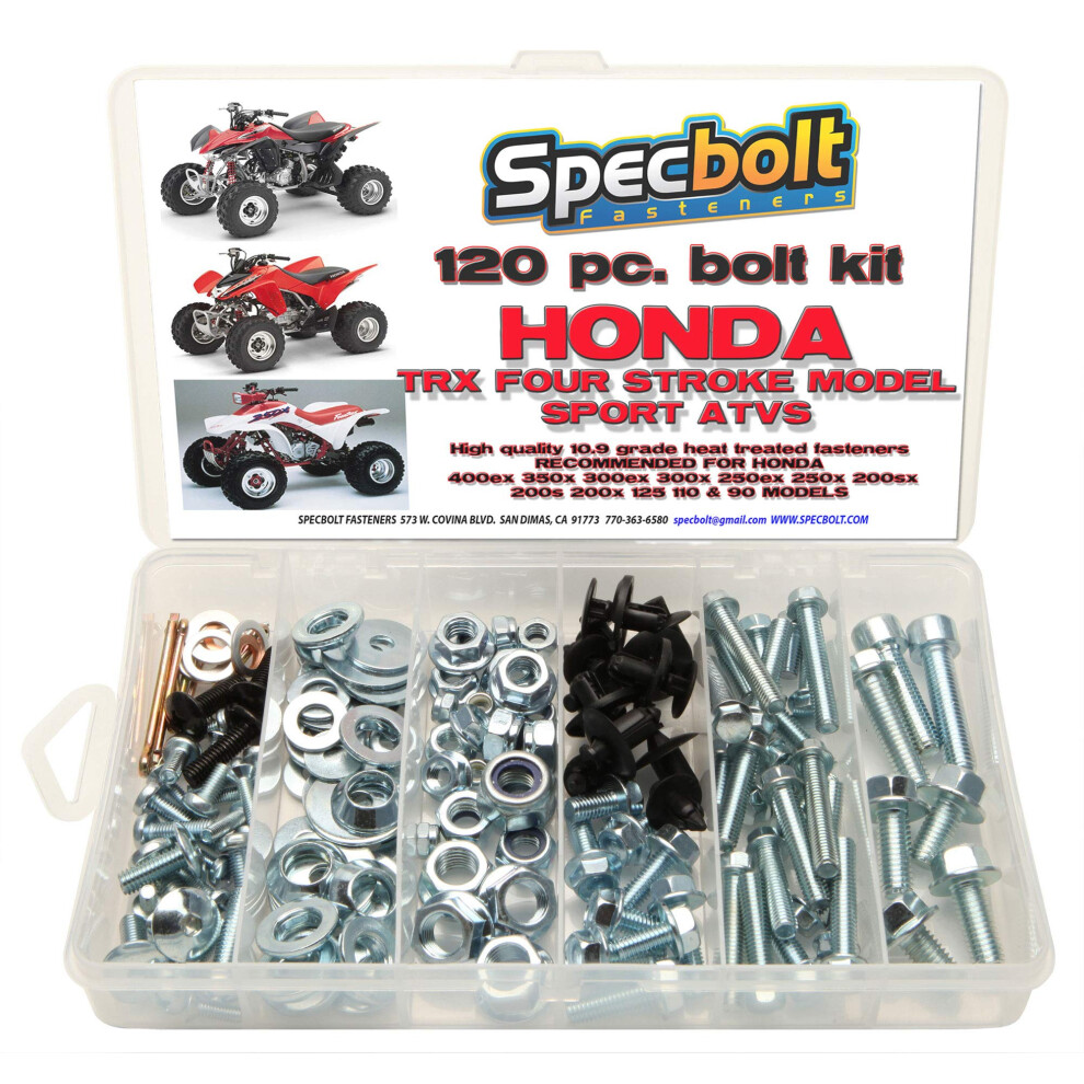 120pc Specbolt Bolt Kit for Maintenance & Restoration fits: Honda 400E