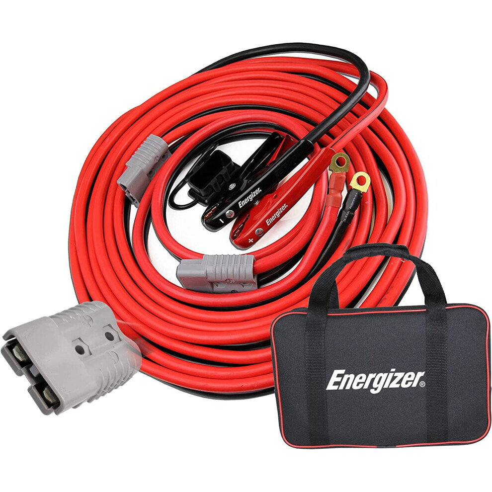 Energizer Jumper Cables  30 feet  1 Gauge  800A  Booster Battery Cable