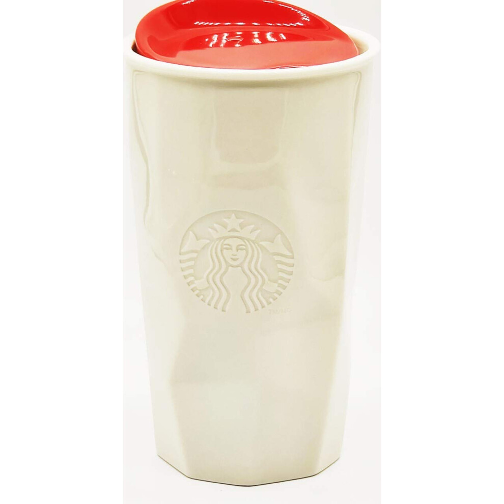 Starbucks Double Wall Faceted Mug  10 Fl Oz