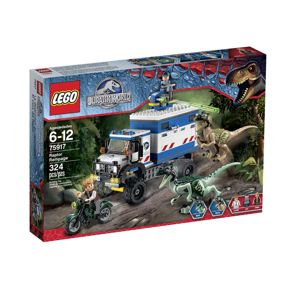 LEGO Jurassic World Raptor Rampage 75917 Building Kit