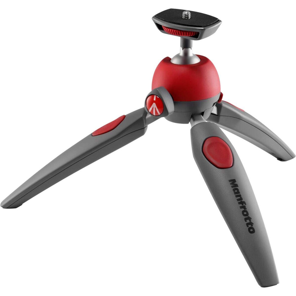 Manfrotto PIXI Evo 2-Section Aluminum Mini Tripod  Red