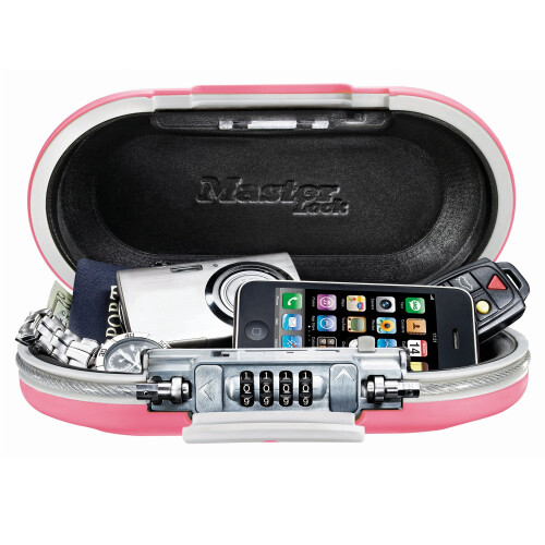 Master Lock Master Lock Portable Small Lock Box  Set Your Own Combination Lock Por