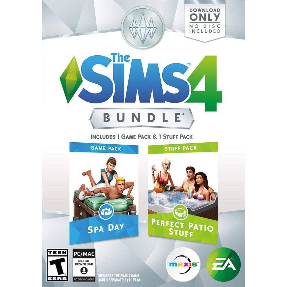 The Sims 4 Bundle Spa Day & Perfect Patio Stuff Expansion Pack