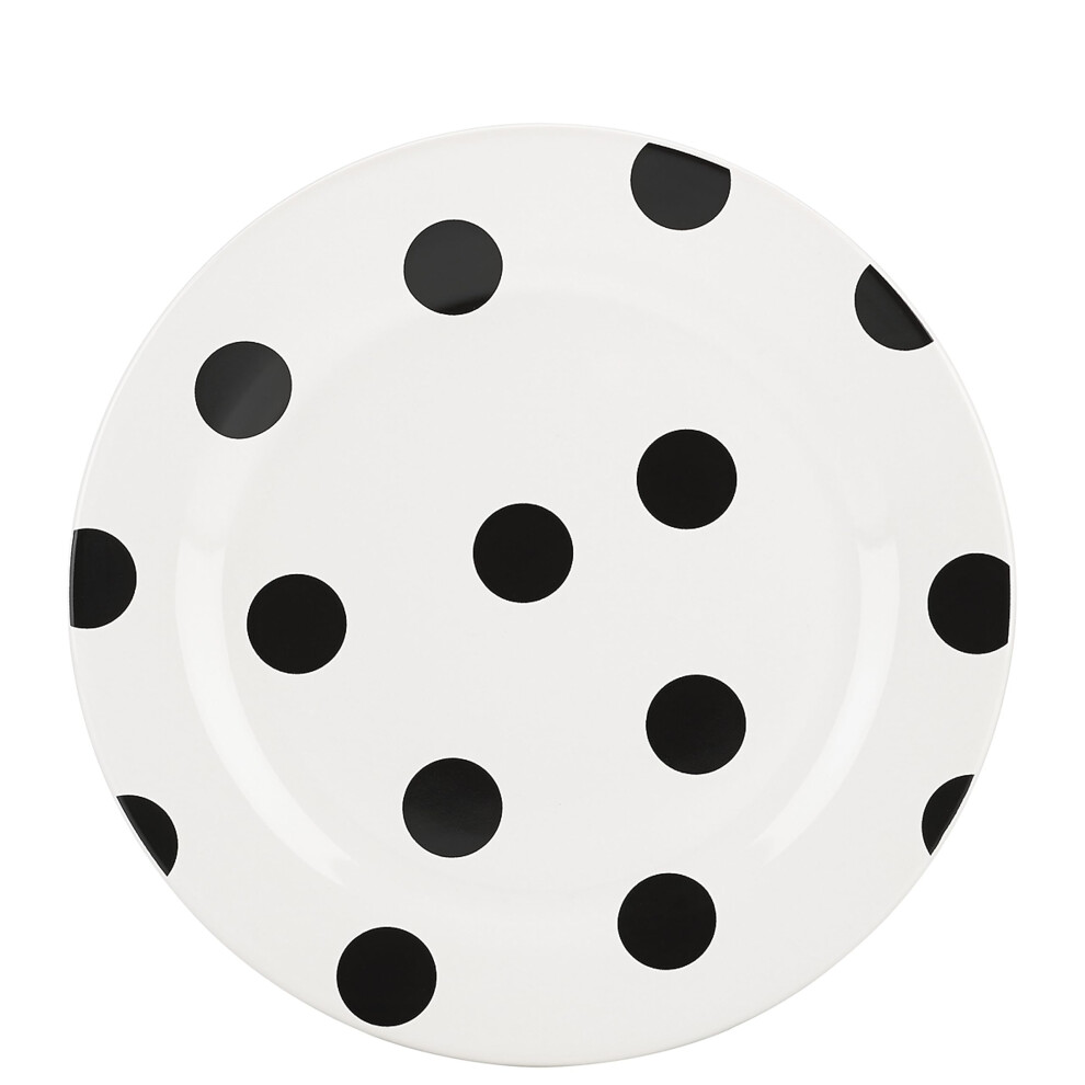 Kate Spade New York KATE SPADE Deco Dot Accent Plate  1.1 LB  White (S