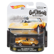 Vehículo Hot Wheels Gas Monkey 68 Corvette, Escala 1:64