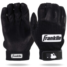 Franklin Sports Erwachsene MLB Pro Classic Schlaghandschuhe, Groß, Paar, Schwarz/Schwarz