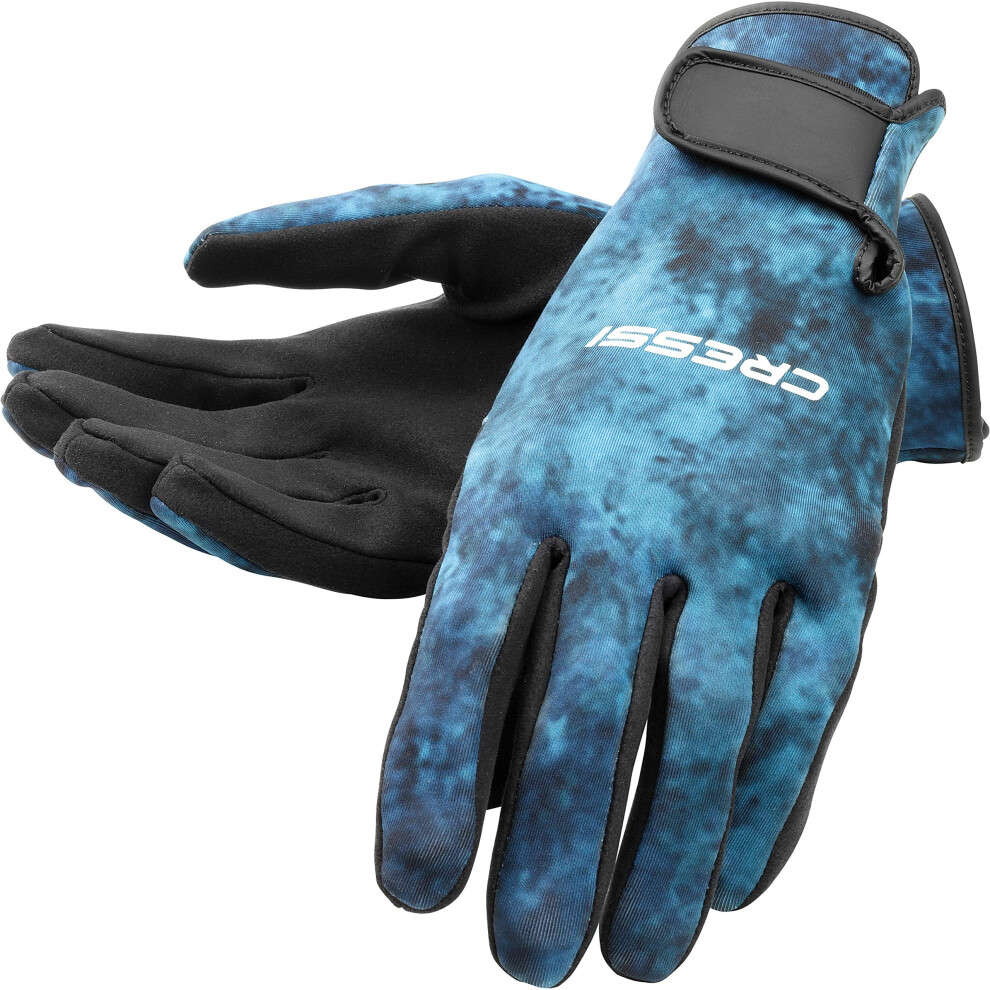 Cressi Tropical 2mm gloves  blue hunter  L