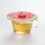 Charles Viancin Silikon Wassermelon Getränkedeckel Set 2 Stück, Pink 2