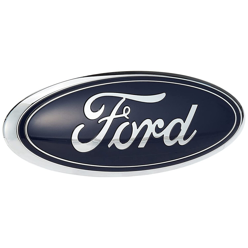 Ford AA8Z-9942528-A Nameplate DARK BLUE  9 x 3.5 INCHES