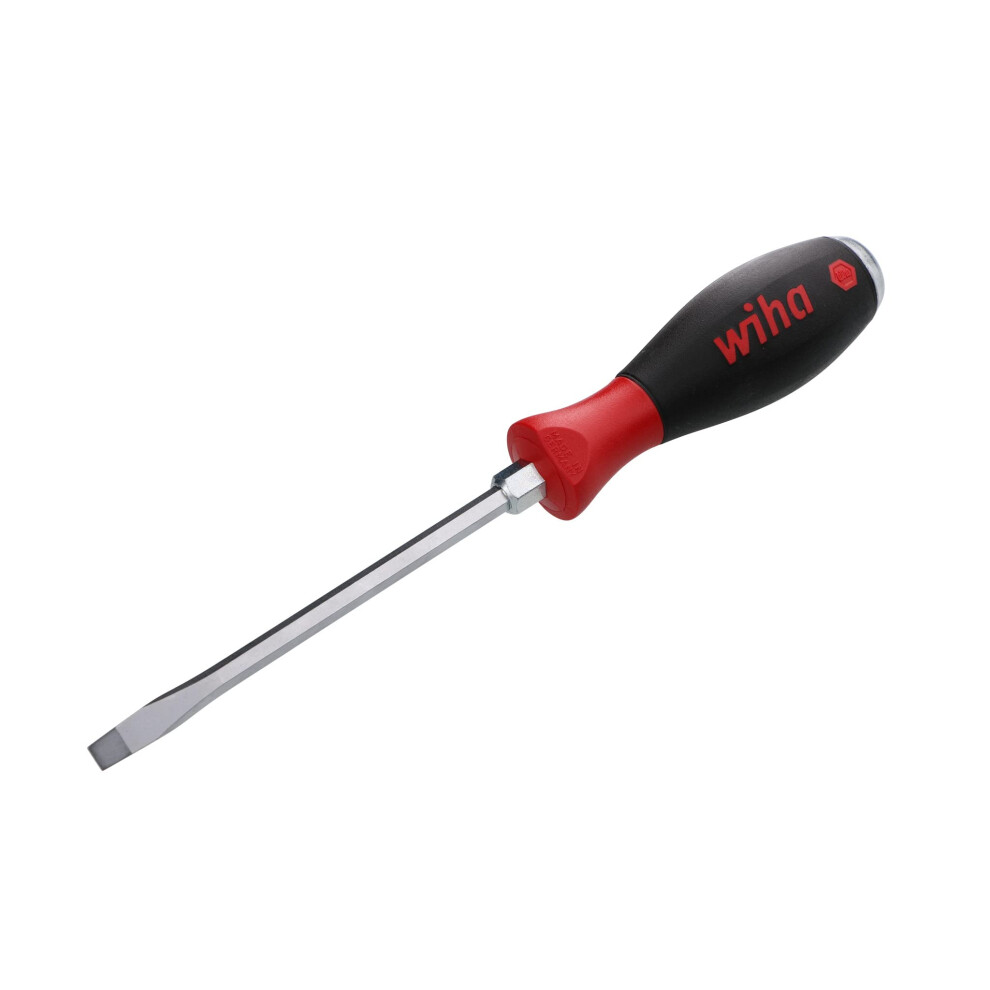 Wiha 53025 Slotted Screwdriver with SoftFinish Handle and Solid Metal