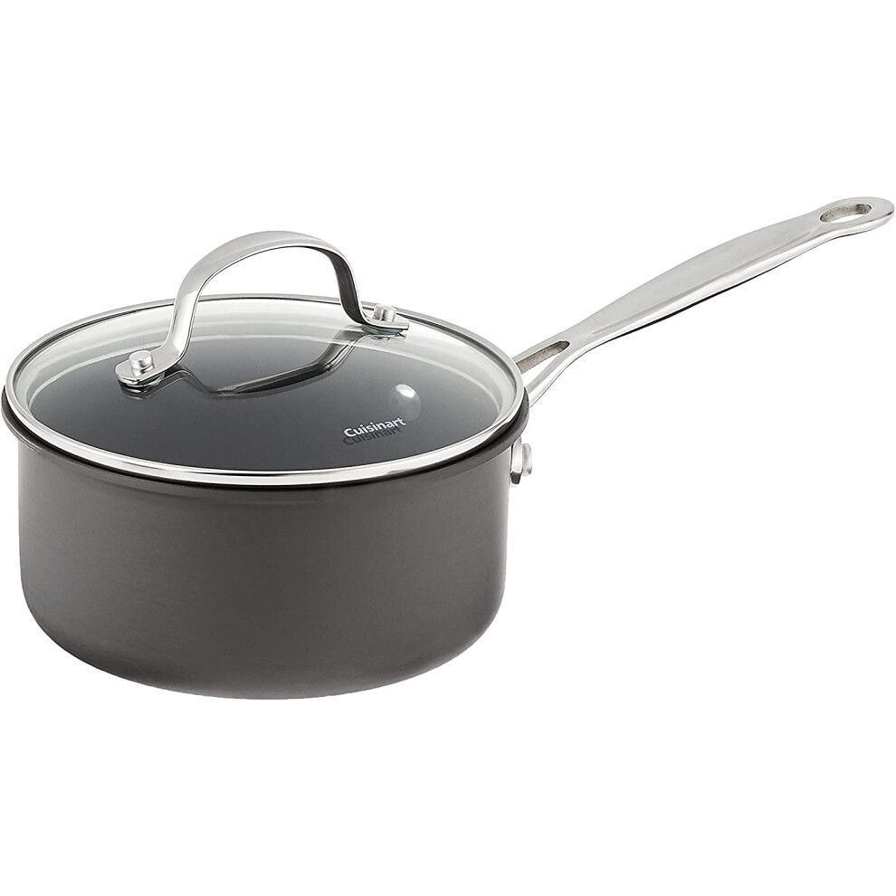 Cuisinart Chef's Classic Nonstick Hard-Anodized 1.5-Quart Saucepan wit