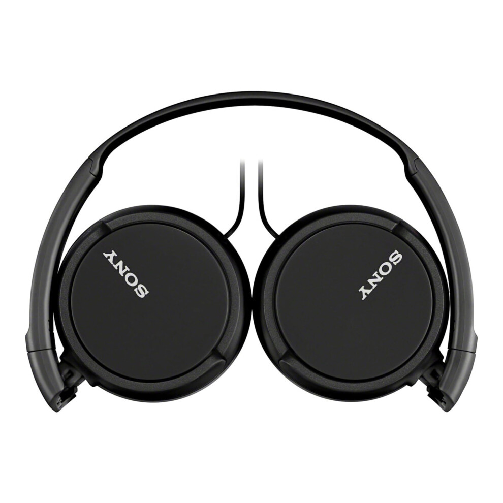 Sony ZX Series Wired On-Ear Headphones with Mic  Black MDR-ZX110AP