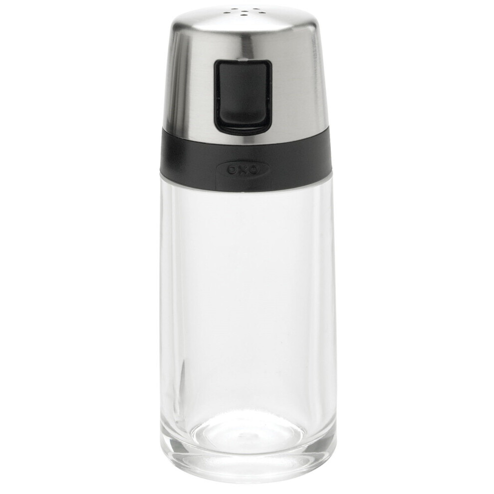 OXO Good Grips Salt Shaker with Pour Spout  Clear/Silver  Salt & Peppe