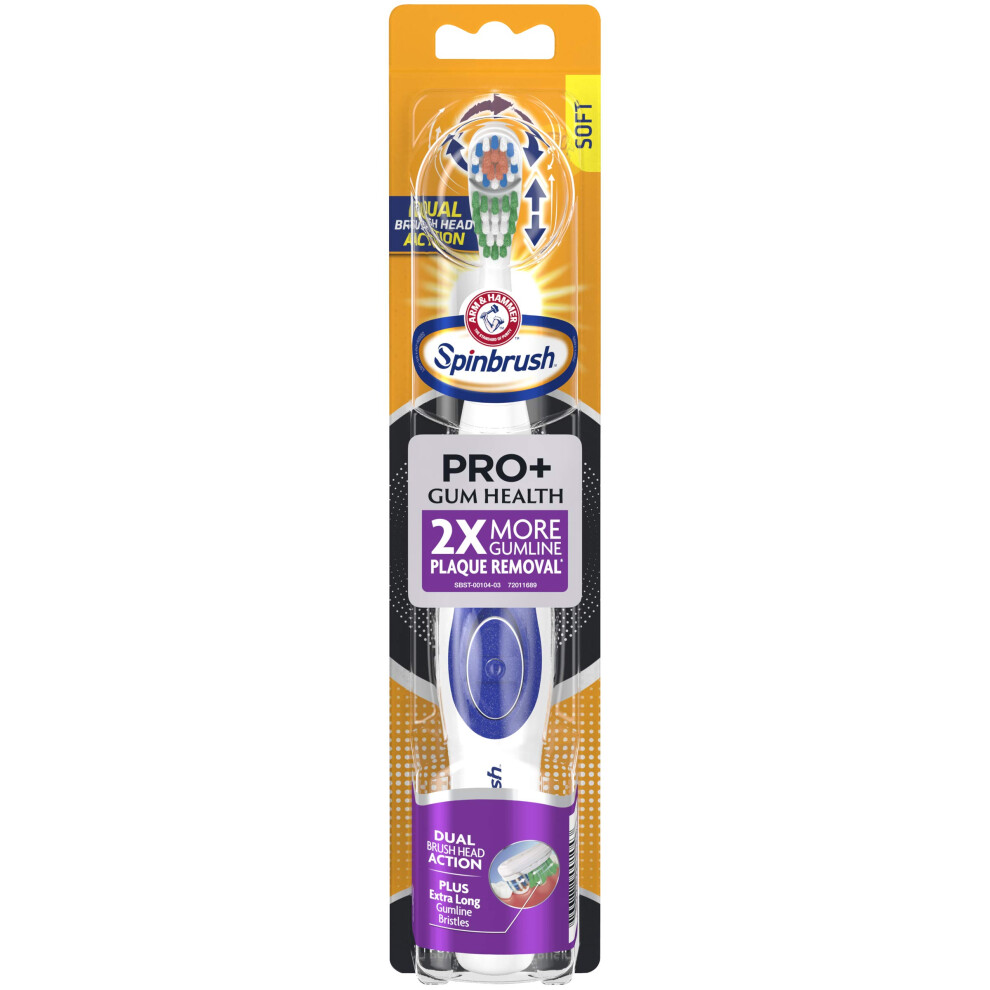 Arm & Hammer Spinbrush PRO+ Gum Health Powered Toothbrush  1 count