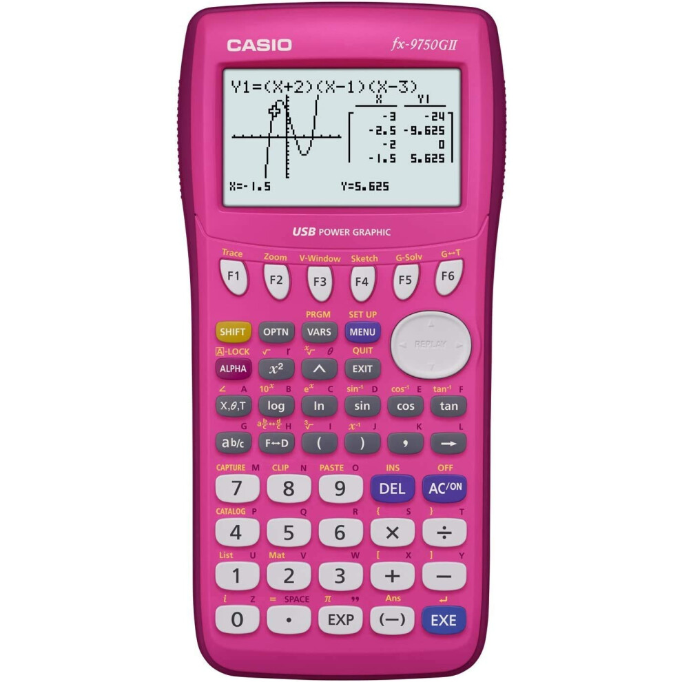 Casio fx-9750GII  Graphing Calculator  Pink (FX9750GII-PK)