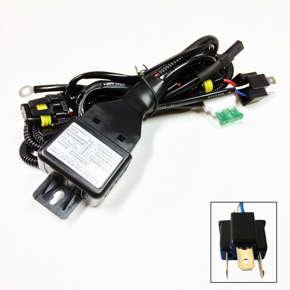 O-NEX HID Relay Harness H4 (9003 HB2) 12V 35W/55W Bi-Xenon Hi/Lo H/L W