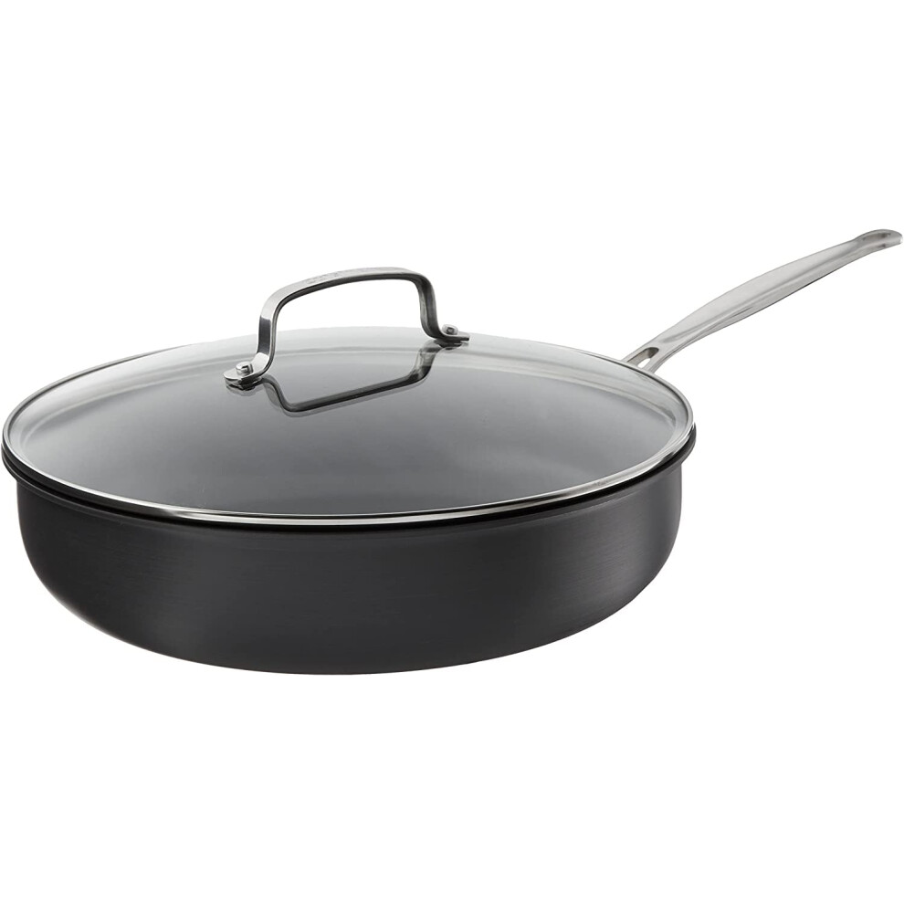 Cuisinart 12-Inch Deep Fry Pan w/Cover  Chef's Classic Nonstick Hard A