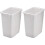 Rubbermaid 2806TP-WHT Corbeille à déchets ouverte 36QT, Blanche (Pack de 2) 2