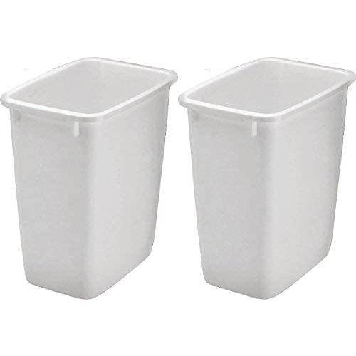 Rubbermaid 2806TP-WHT Corbeille à déchets ouverte 36QT, Blanche (Pack de 2) 1