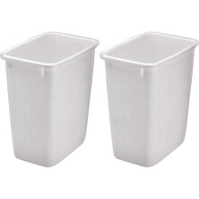 Rubbermaid 2806TP-WHT Corbeille à déchets ouverte 36QT, Blanche (Pack de 2)