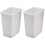 Rubbermaid 2806TP-WHT Corbeille à déchets ouverte 36QT, Blanche (Pack de 2) 1