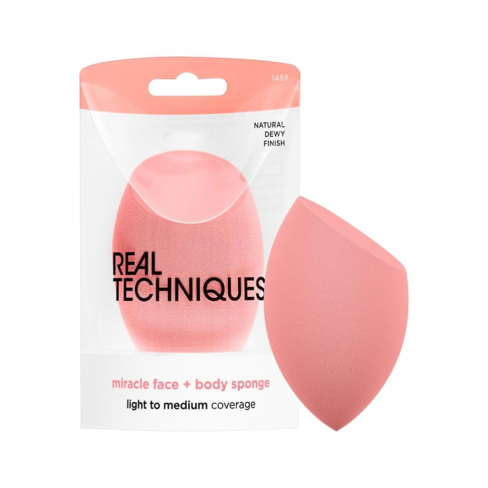 Real Techniques Miracle Face + Body Sponge  XL Makeup Blending Sponge