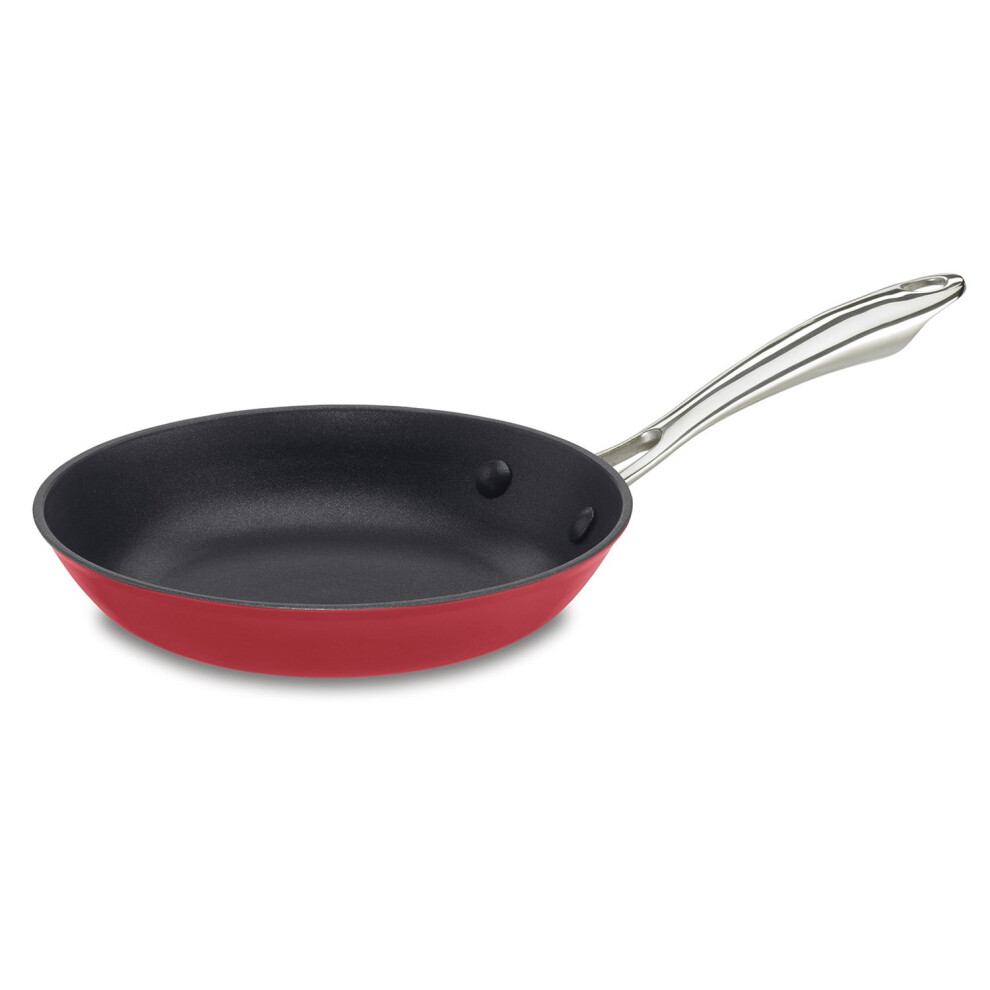 Cuisinart CastLite Non-Stick Cast Iron Fry Pan  10-Inch  Red