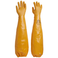 Atlas Glove WG772M 26-Zoll-Langarm-Arbeitshandschuhe mit Nitrilbeschichtung und Baumwollfutter, Mittelwei