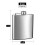 Hip Flask Holding 6 oz - Pocket Size  Stainless Steel  Rustproof  Scre 3