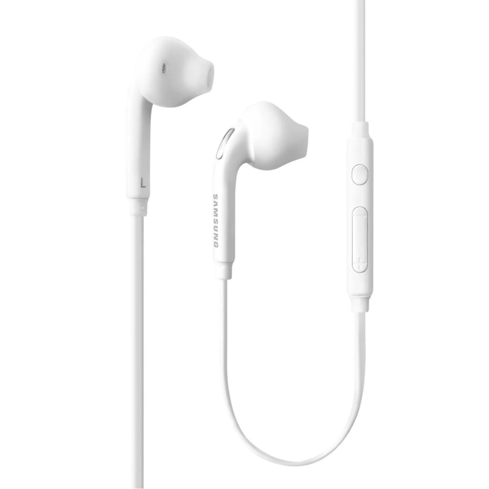 SAMSUNG (2 Pack) OEM Wired 3.5mm White Headset with Microphone  Volume