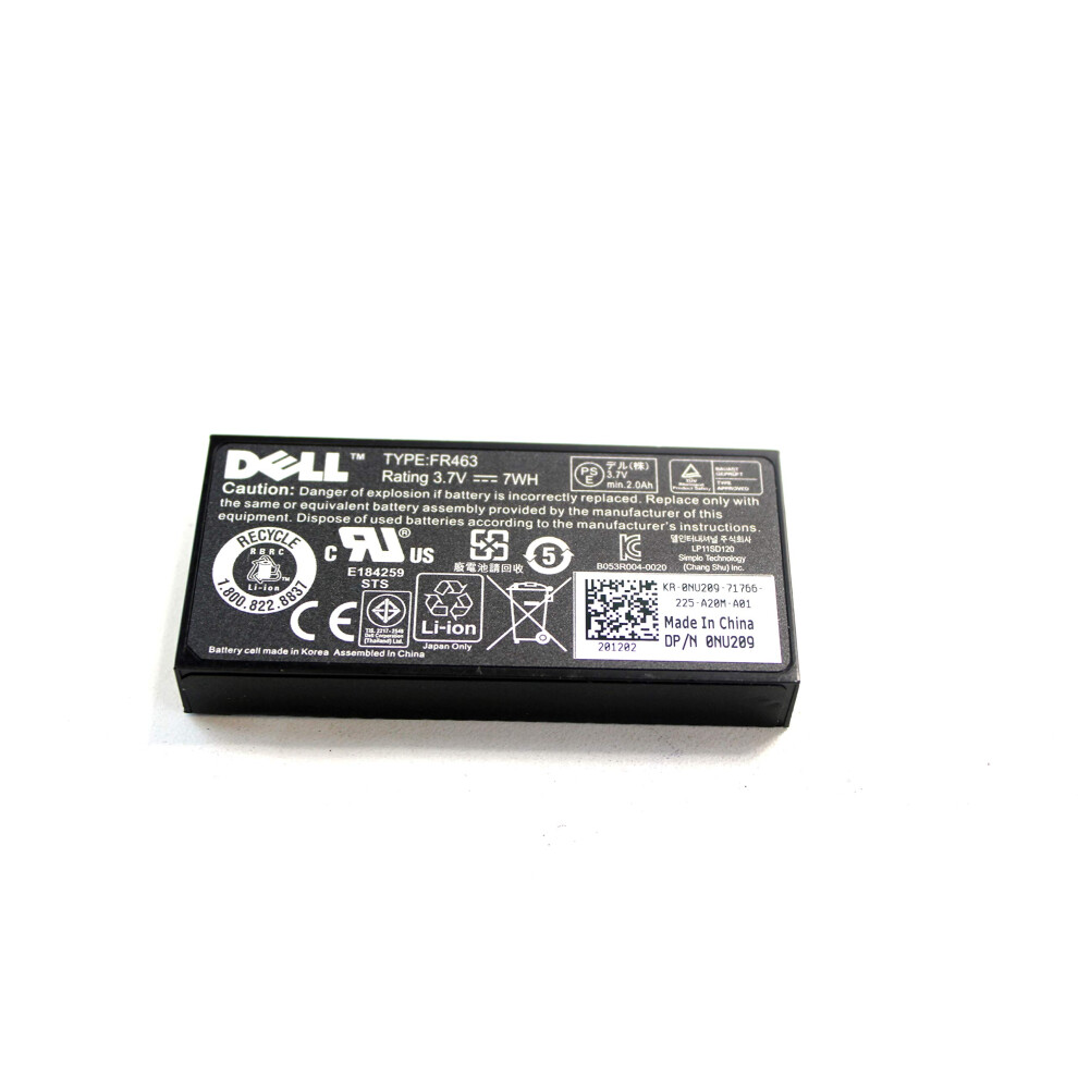 Dell New FR463 Battery for Poweredge Perc 5i 6i P9110 NU209 U8735 XJ54