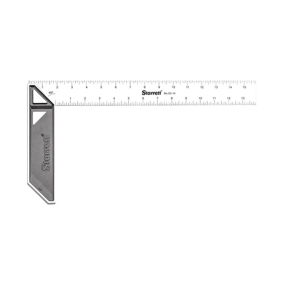 Starrett Stainless Steel Carpenters Square  14-Inch  Precision Etched